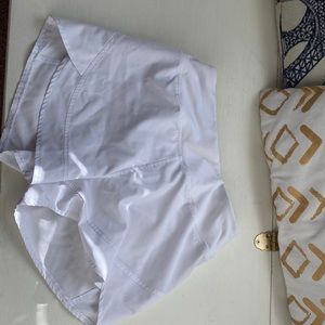 white speed up shorts dupe!!